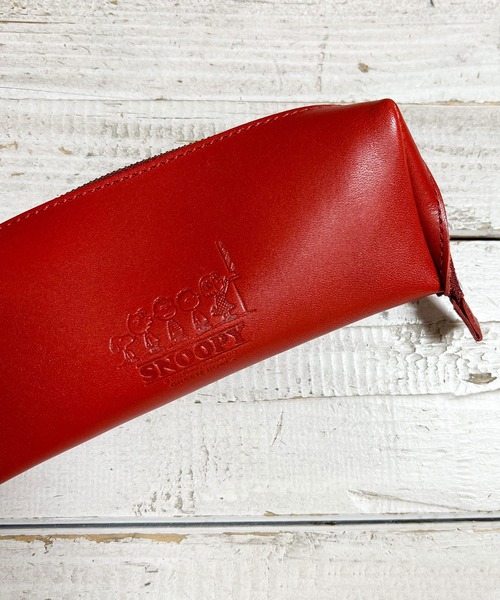 【日本製】スヌーピー 【SNOOPY】 Leather Multi Tray Case栃木レザーを使用（ポーチ）｜SNOOPY×OLD BETTY'S（スヌーピーカケルオールドベティーズ）