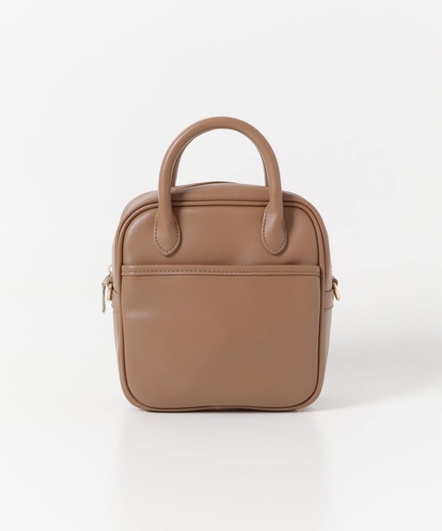 SENSE OF PLACE by URBAN RESEARCH(センスオブプレイスバイアーバンリサーチ)の「スクエアハンドルボストンバッグ(ボストンバッグ・レディース・パープル/ブルー/モカ/ブラック系その他/ブラック・ONE)」の13枚目の写真