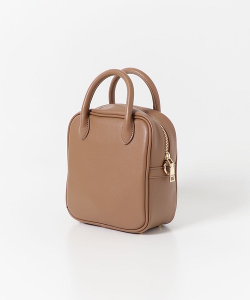 SENSE OF PLACE by URBAN RESEARCH(センスオブプレイスバイアーバンリサーチ)の「スクエアハンドルボストンバッグ(ボストンバッグ・レディース・パープル/ブルー/モカ/ブラック系その他/ブラック・ONE)」の14枚目の写真