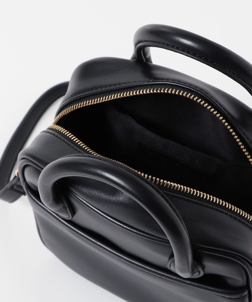 SENSE OF PLACE by URBAN RESEARCH(センスオブプレイスバイアーバンリサーチ)の「スクエアハンドルボストンバッグ(ボストンバッグ・レディース・パープル/ブルー/モカ/ブラック系その他/ブラック・ONE)」の18枚目の写真