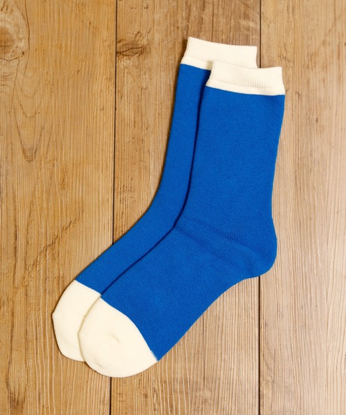 MR.EVERYDAY`S(ミスターエブリデイズ)の「MR.EVERYDAY'S ミスターエブリデイズ / ヘビーウェイトロングソックス 靴下 日本製クルーソックス(ソックス/靴下・メンズ・グリーン/ブルー/イエロー・FREE)」の2枚目の写真