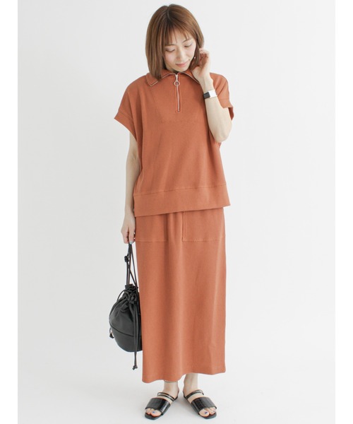 Lugnoncure（ルノンキュール）の「タイトスカート【セットアップ】（スカート・レディース・ブラック/オレンジ/キナリ・ﾌﾘ-）」の14枚目の写真