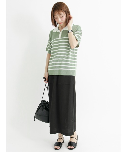 Lugnoncure（ルノンキュール）の「タイトスカート【セットアップ】（スカート・レディース・ブラック/オレンジ/キナリ・ﾌﾘ-）」の16枚目の写真