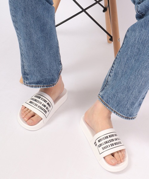 LOW JACK DESIGN（ロウジャックデザイン）の「LOW JACK DESIGN シガレットボックスロゴ シャワーサンダル（サンダル・メンズ・ホワイト/ブラック・24/27/29）」の13枚目の写真