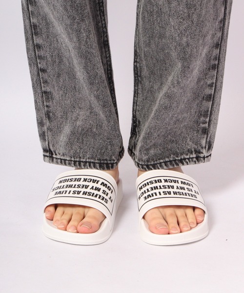 LOW JACK DESIGN（ロウジャックデザイン）の「LOW JACK DESIGN シガレットボックスロゴ シャワーサンダル（サンダル・メンズ・ホワイト/ブラック・24/27/29）」の18枚目の写真