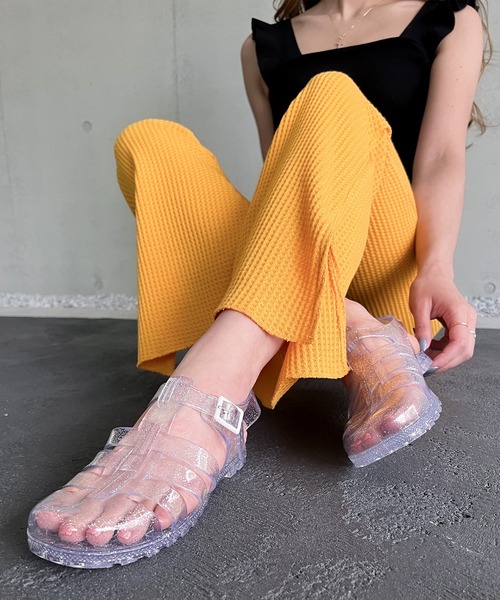 AMOUR BOX（アムールボックス）の「クリアグルカサンダル（サンダル・レディース・ブラック/クリアブラック/シルバー系その他2/ゴールド系その他2・38/39/36/37/40）」の7枚目の写真