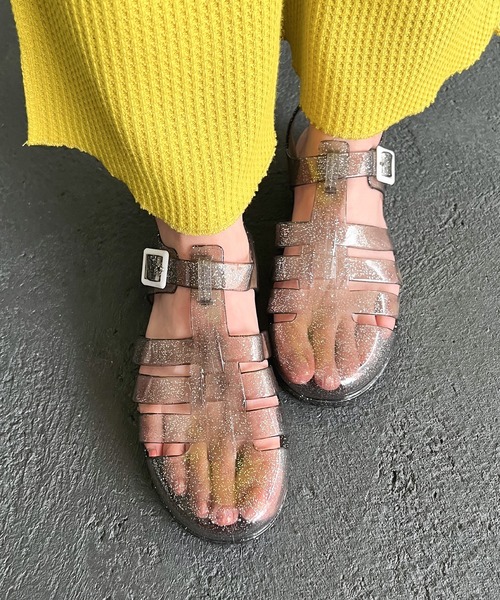 AMOUR BOX（アムールボックス）の「クリアグルカサンダル（サンダル・レディース・ブラック/クリアブラック/シルバー系その他2/ゴールド系その他2・38/39/36/37/40）」の10枚目の写真