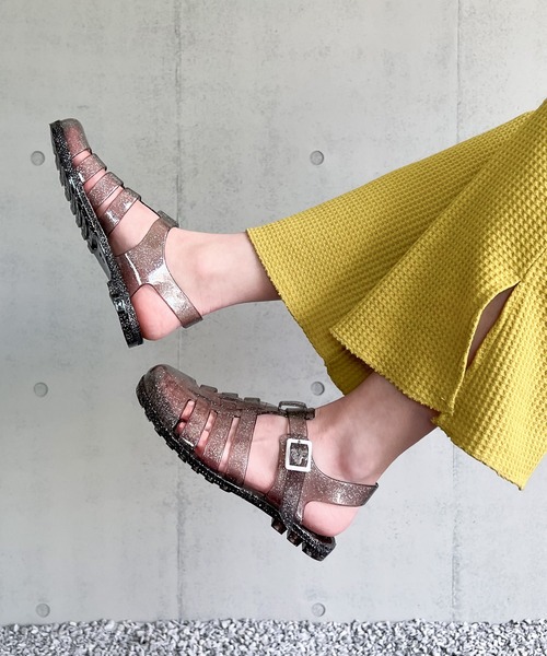 AMOUR BOX（アムールボックス）の「クリアグルカサンダル（サンダル・レディース・ブラック/クリアブラック/シルバー系その他2/ゴールド系その他2・38/39/36/37/40）」の12枚目の写真
