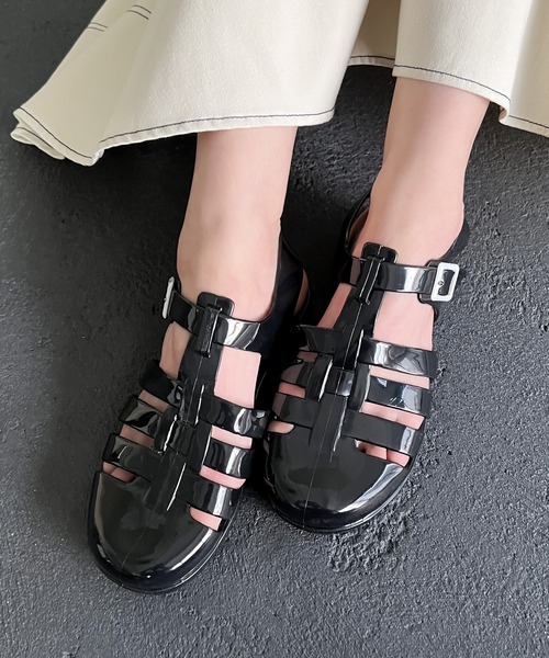 AMOUR BOX（アムールボックス）の「クリアグルカサンダル（サンダル・レディース・ブラック/クリアブラック/シルバー系その他2/ゴールド系その他2・38/39/36/37/40）」の15枚目の写真