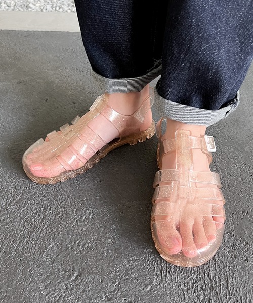 AMOUR BOX（アムールボックス）の「クリアグルカサンダル（サンダル・レディース・ブラック/クリアブラック/シルバー系その他2/ゴールド系その他2・38/39/36/37/40）」の17枚目の写真