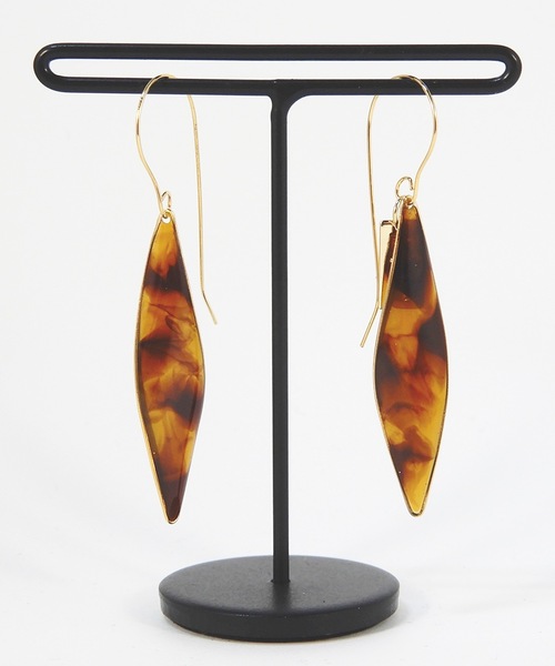The Rule(ザルール)の「The Rule ザルール:Leaf single hook pierced earring:リーフフックピアス(ピアス(両耳用)・レディース・ホワイト/ブラウン/セージグリーン/クリア・FREE)」の11枚目の写真
