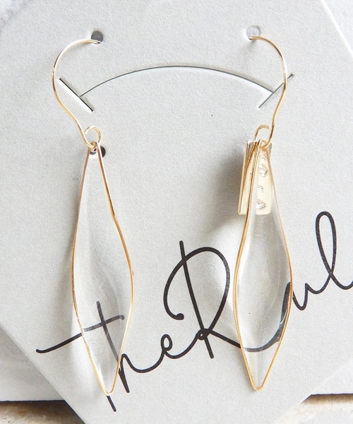 The Rule(ザルール)の「The Rule ザルール:Leaf single hook pierced earring:リーフフックピアス(ピアス(両耳用)・レディース・ホワイト/ブラウン/セージグリーン/クリア・FREE)」の15枚目の写真