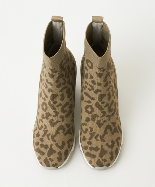 +diana（プラスダイアナ）の「ハイウェッジ ストレッチニットショートブーツ（ブーツ・レディース・ブラック/ブラック×ブラック・22.5cm/23.5cm/24.5cm/25.5cm/23.0cm/24.0cm/25.0cm/22.0cm/21.5cm）」の10枚目の写真