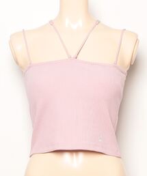 【新色追加】ショート丈パット付きマルチウェイストラップキャミ