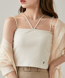 Chico | 【新色追加】ショート丈パット付きマルチウェイストラップキャミ(キャミソール)