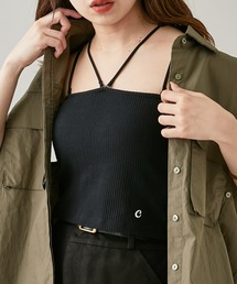 Chico | 【新色追加】ショート丈パット付きマルチウェイストラップキャミ(キャミソール)