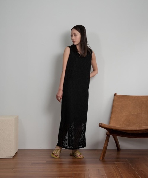 ワンピース back open lace design ops Amiur（エミレ）の「back open lace design ops（ワンピース