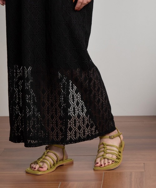 ワンピース back open lace design ops Amiur（エミレ）の「back open lace design ops（ワンピース