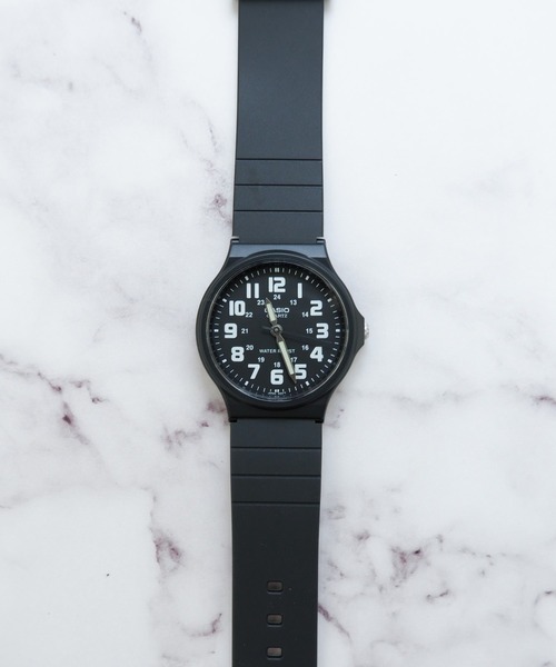 CASIO ブルー アナログ時計 WR50M CASIO（カシオ）の「《CASIO（カシオ）》シンプルアナログ