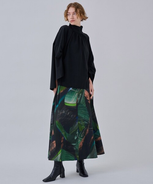 CITY TOKYO（シティトウキョウ）の「ドロストスリーブスタンドカラーブラウス（シャツ/ブラウス・レディース・ブラック/パープル/ホワイト・FREE）」の19枚目の写真