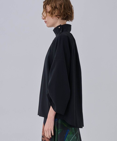 CITY TOKYO（シティトウキョウ）の「ドロストスリーブスタンドカラーブラウス（シャツ/ブラウス・レディース・ブラック/パープル/ホワイト・FREE）」の21枚目の写真