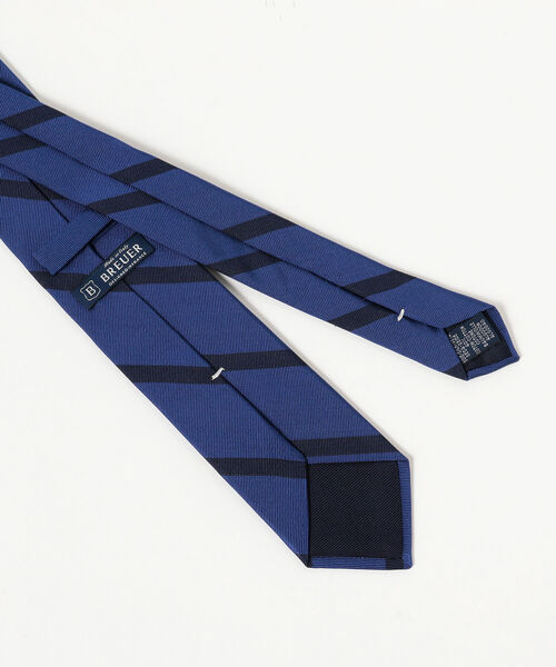 BREUER（ブリューワー）の「BREUER / シルクコットン ストライプ ネクタイ（ネクタイ・メンズ・ネイビー/オリーブ/インディゴブルー/ブルー系その他3・ONE SIZE）」の12枚目の写真