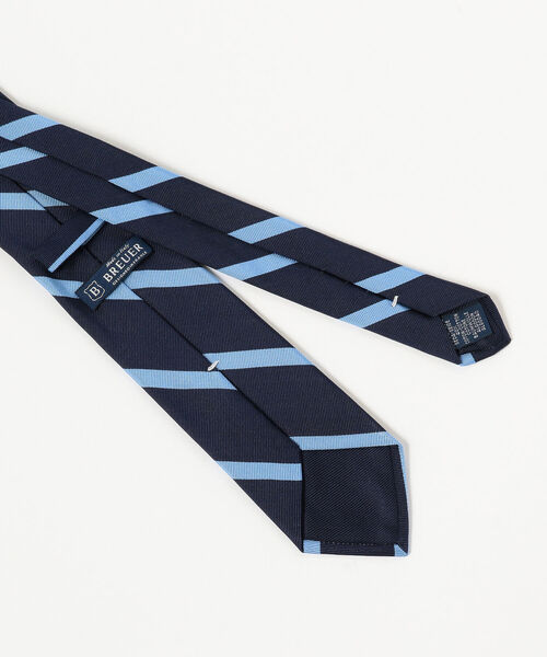 BREUER（ブリューワー）の「BREUER / シルクコットン ストライプ ネクタイ（ネクタイ・メンズ・ネイビー/オリーブ/インディゴブルー/ブルー系その他3・ONE SIZE）」の11枚目の写真