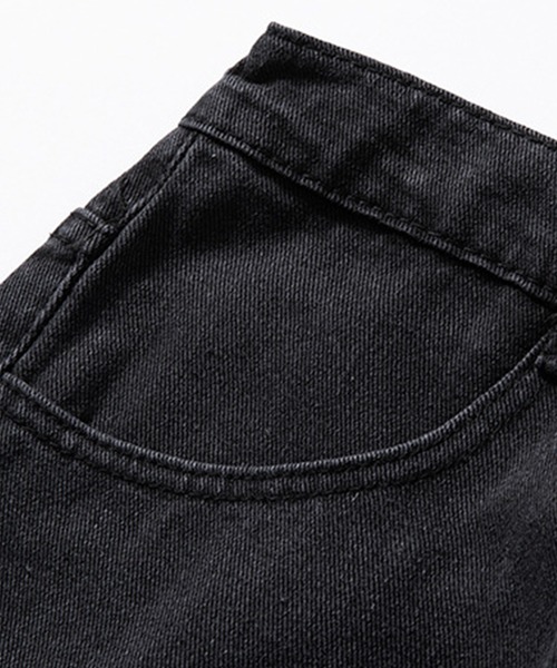 aimoha(アイモハ)の「ストレートワイドデニム(デニムパンツ・メンズ・ブラック/ライトブルー/ネイビー・MEDIUM/XX-LARGE/LARGE/X-LARGE)」の9枚目の写真
