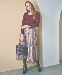 NOELA | ドットレイヤードプリントスカート(スカート)