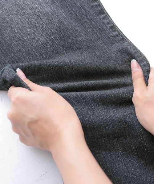 osharewalker（オシャレウォーカー）の「『サルエル風デニムレギパン』（デニムパンツ・レディース・インディゴブルー/ブルー・1/2）」の9枚目の写真