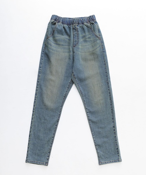 osharewalker（オシャレウォーカー）の「『サルエル風デニムレギパン』（デニムパンツ・レディース・インディゴブルー/ブルー・1/2）」の10枚目の写真