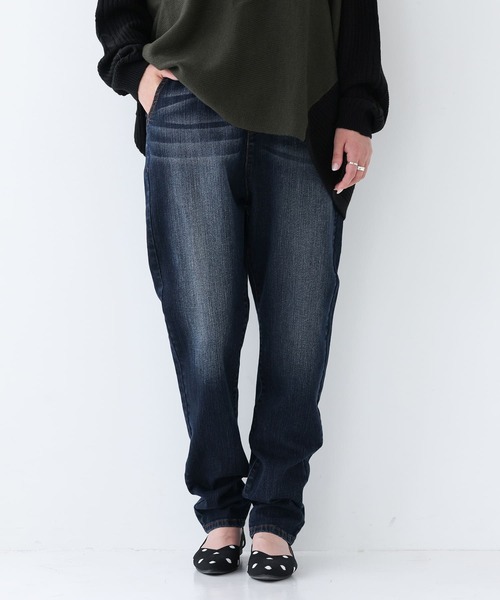 osharewalker（オシャレウォーカー）の「『サルエル風デニムレギパン』（デニムパンツ・レディース・インディゴブルー/ブルー・1/2）」の22枚目の写真