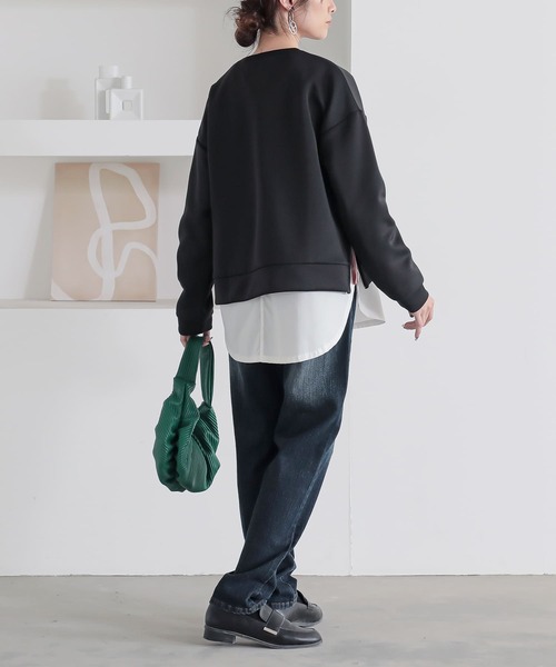 osharewalker（オシャレウォーカー）の「『サルエル風デニムレギパン』（デニムパンツ・レディース・インディゴブルー/ブルー・1/2）」の21枚目の写真