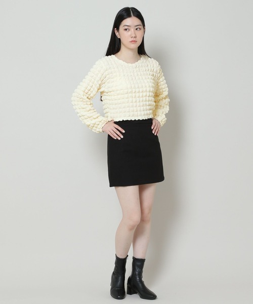 ALAND(エーランド)の「3.3 Field Trip/エンボスクロップぽこぽこ長袖T 2163817(Tシャツ/カットソー・レディース・アイボリー/ライトブルー/ブラック/ライトグリーン・FREE)」の13枚目の写真