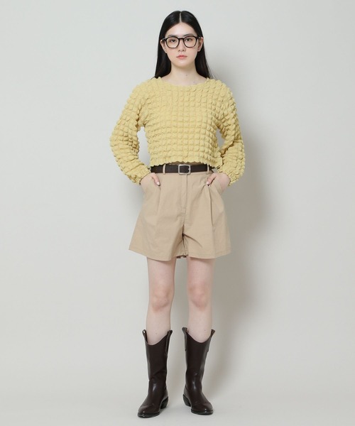 ALAND(エーランド)の「3.3 Field Trip/エンボスクロップぽこぽこ長袖T 2163817(Tシャツ/カットソー・レディース・アイボリー/ライトブルー/ブラック/ライトグリーン・FREE)」の14枚目の写真