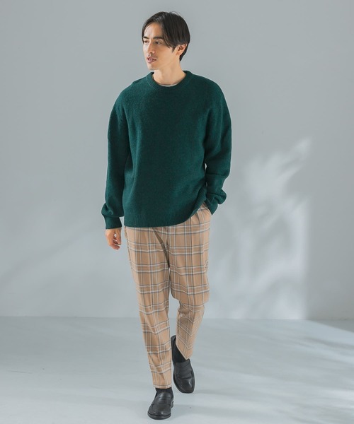 URBAN RESEARCH ROSSO MEN（アーバンリサーチロッソメン）の「『一部WEB限定カラー』『XLサイズあり』ウールライクチェックイージースラックス（スーツパンツ・メンズ・ベージュ/グレー/カーキ・SMALL/MEDIUM/LARGE/X-LARGE）」の19枚目の写真