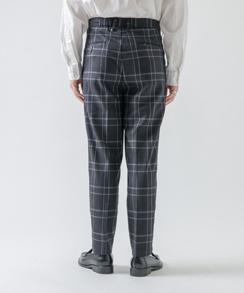 URBAN RESEARCH ROSSO MEN（アーバンリサーチロッソメン）の「『一部WEB限定カラー』『XLサイズあり』ウールライクチェックイージースラックス（スーツパンツ・メンズ・ベージュ/グレー/カーキ・SMALL/MEDIUM/LARGE/X-LARGE）」の13枚目の写真
