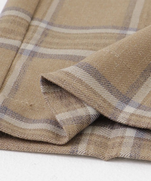 URBAN RESEARCH ROSSO MEN（アーバンリサーチロッソメン）の「『一部WEB限定カラー』『XLサイズあり』ウールライクチェックイージースラックス（スーツパンツ・メンズ・ベージュ/グレー/カーキ・SMALL/MEDIUM/LARGE/X-LARGE）」の4枚目の写真