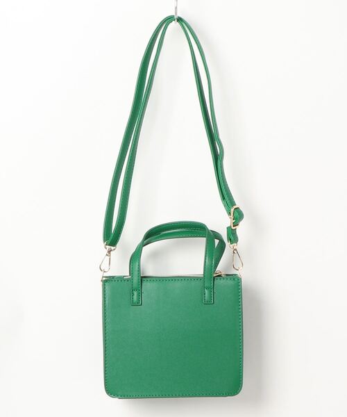 VENCEEXCHANGE（ヴァンスエクスチェンジ）の「2WAYスクエアキルティングミニトートバッグ（ショルダーバッグ・レディース・ピンク/グリーン/ブラック・FREE）」の4枚目の写真