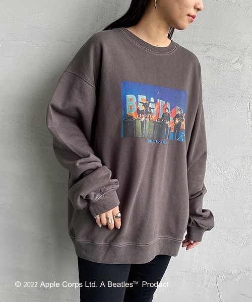 The Beatles（ザビートルズ）の「[THE BEATLES/ザ ビートルズ] フォトプリント クルーネックスウェット（スウェット・レディース・オフホワイト/チャコールグレー・L/M/XL）」の9枚目の写真