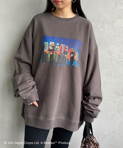 The Beatles（ザビートルズ）の「[THE BEATLES/ザ ビートルズ] フォトプリント クルーネックスウェット（スウェット・レディース・オフホワイト/チャコールグレー・L/M/XL）」の15枚目の写真