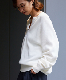 FRAMeWORK | ミドルゲージ天竺ヘンリープルオーバー(ニット/セーター)