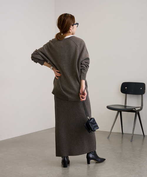 セール】ミドルゲージ天竺ヘンリープルオーバー（ニット/セーター