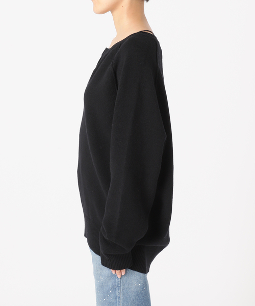 セール】ミドルゲージ天竺ヘンリープルオーバー（ニット/セーター