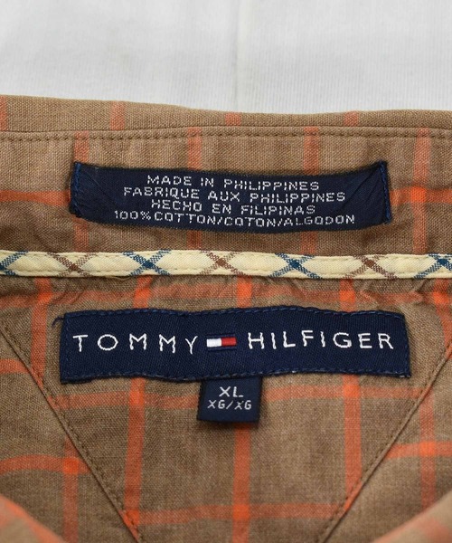 TOMMY HILFIGER(トミーヒルフィガー)の「【ヴィンテージ古着】80's TOMMY HILFIGER / トミーヒルフィガー チェック柄 ボタンダウンシャツ(シャツ/ブラウス・メンズ・ブラウン・X-LARGE)」の8枚目の写真