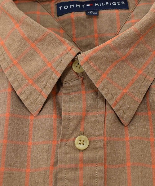 TOMMY HILFIGER(トミーヒルフィガー)の「【ヴィンテージ古着】80's TOMMY HILFIGER / トミーヒルフィガー チェック柄 ボタンダウンシャツ(シャツ/ブラウス・メンズ・ブラウン・X-LARGE)」の5枚目の写真