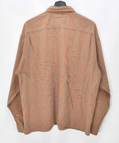TOMMY HILFIGER(トミーヒルフィガー)の「【ヴィンテージ古着】80's TOMMY HILFIGER / トミーヒルフィガー チェック柄 ボタンダウンシャツ(シャツ/ブラウス・メンズ・ブラウン・X-LARGE)」の2枚目の写真