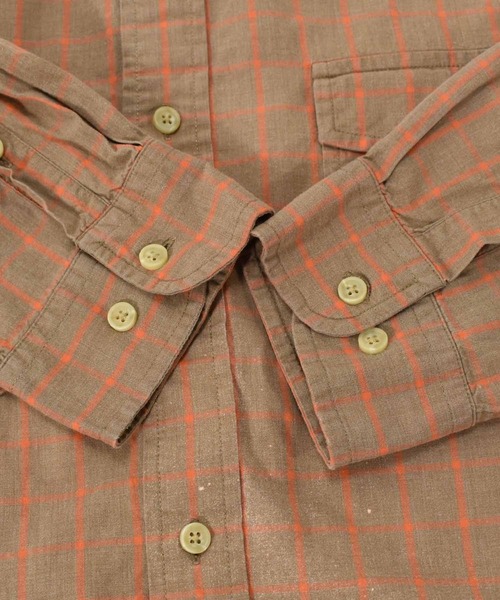 TOMMY HILFIGER(トミーヒルフィガー)の「【ヴィンテージ古着】80's TOMMY HILFIGER / トミーヒルフィガー チェック柄 ボタンダウンシャツ(シャツ/ブラウス・メンズ・ブラウン・X-LARGE)」の3枚目の写真