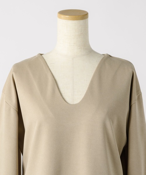 INTER FACTORY（インターファクトリー）の「kally - フレアロングワンピース made in INTER FACTORY（ワンピース・レディース・ベージュ/ブラック・FREE）」の6枚目の写真