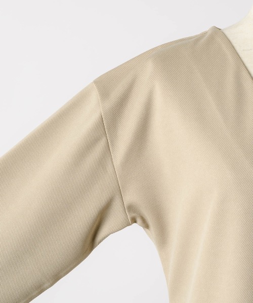 INTER FACTORY（インターファクトリー）の「kally - フレアロングワンピース made in INTER FACTORY（ワンピース・レディース・ベージュ/ブラック・FREE）」の10枚目の写真